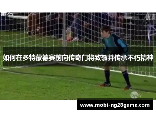 如何在多特蒙德赛前向传奇门将致敬并传承不朽精神